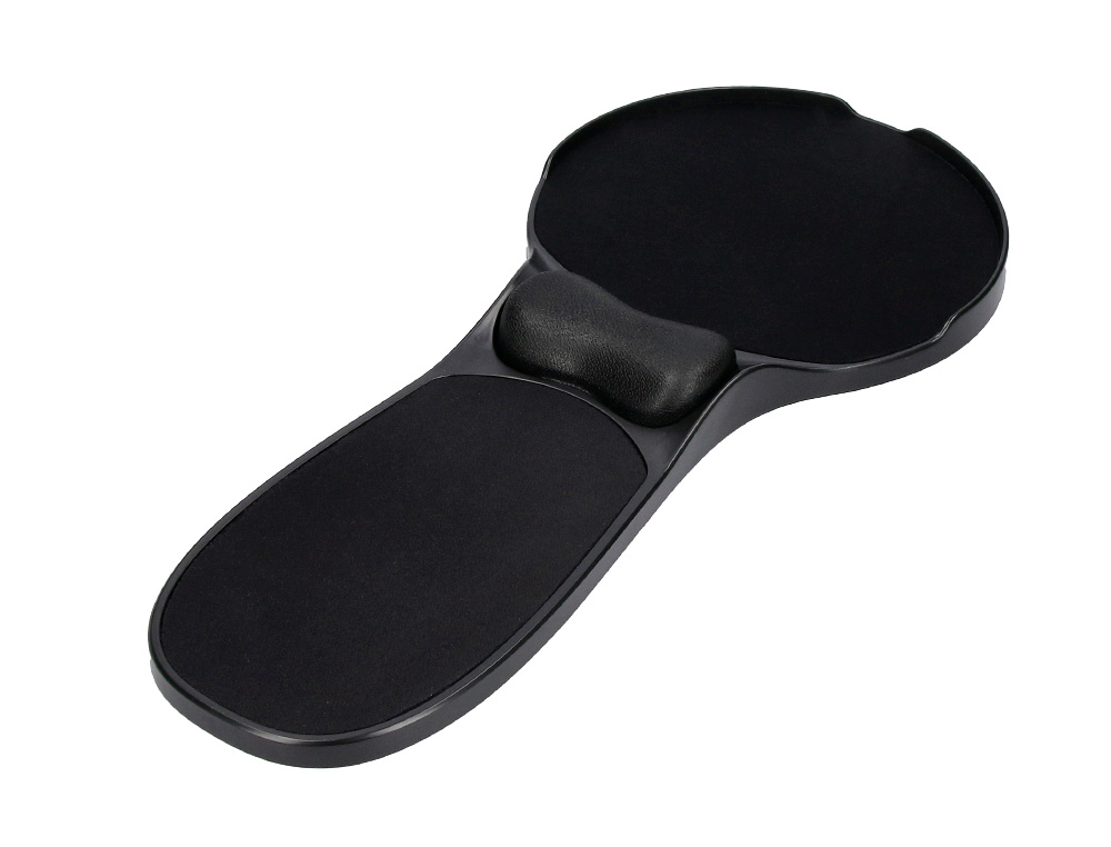 REPOSABRAZOS ERGONOMICO Q-CONNECT CON ALFOMBRILLA DE RATON Y APOYO DE MUÑECA COLOR NEGRO 220X140X480 MM