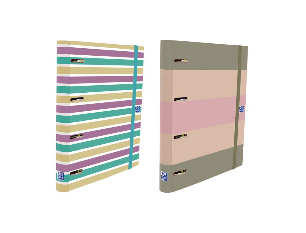 CARPETA 4 ANILLAS OXFORD EUROPEANBINDER TAPA EXTRADURA DIN A4 + RECAMBIO 120 HOJAS HORIZONTAL
