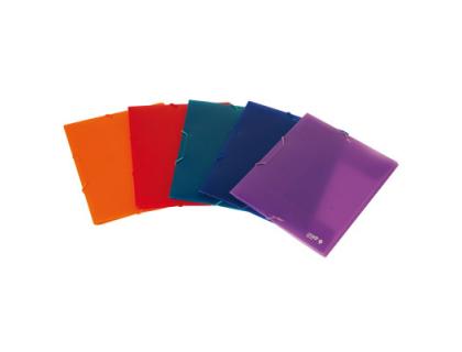 CARPETA GOMAS OFFICE BOX SUPRA DIN A6 POLIPROPILENO COLORES SURTIDOS