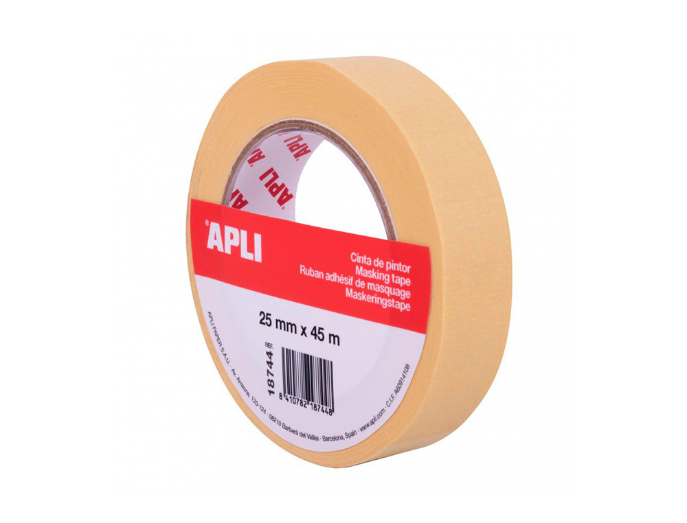 CINTA ADHESIVA APLI PARA PINTOR 45 MT X 25 MM
