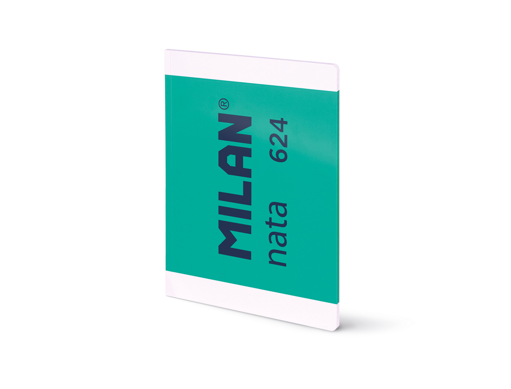 LIBRETA ENCOLADA MILAN TAPA CARTON FLEXIBLE DIN A4 48 HOJAS 95 GR MICROPERFADO CUADRO 5 MM SERIE NATA 624