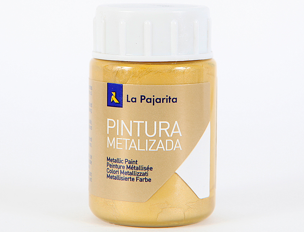 PINTURA METALIZADA LA PAJARITA ORO RICO 35 ML