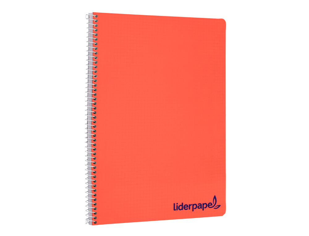 CUADERNO ESPIRAL LIDERPAPEL A4 WONDER TAPA PLASTICO 80H 90GR CUADRO 3MM CON MARGEN COLORES SURTIDOS