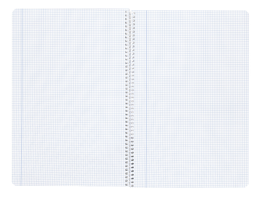 CUADERNO ESPIRAL LIDERPAPEL A4 WONDER TAPA PLASTICO 80H 90GR CUADRO 3MM CON MARGEN COLORES SURTIDOS