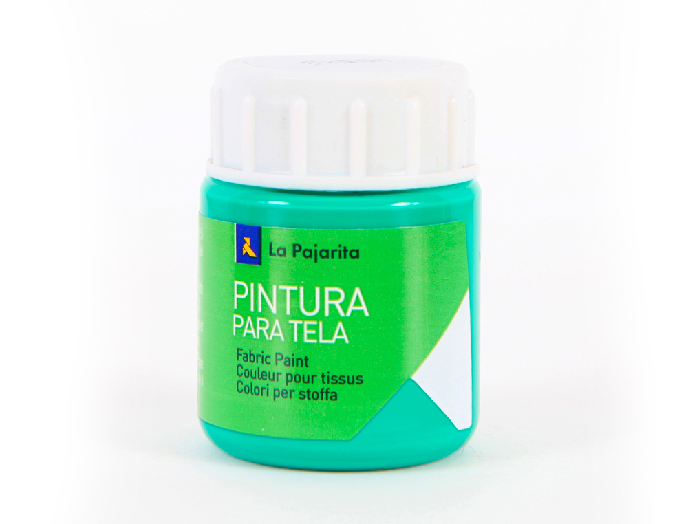 PINTURA PARA TELA LA PAJARITA VERDE ESMERALDA 25 ML