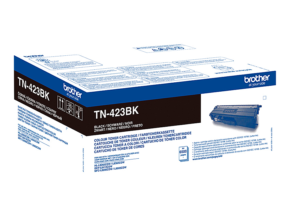 TONER BROTHER TN-423 PARA DCP-L8410 CDN / 8410 CDW / HL-L8260 CDW / MFC-L8360 CDW / 8690 CDW / 8900 CDW NEGRO