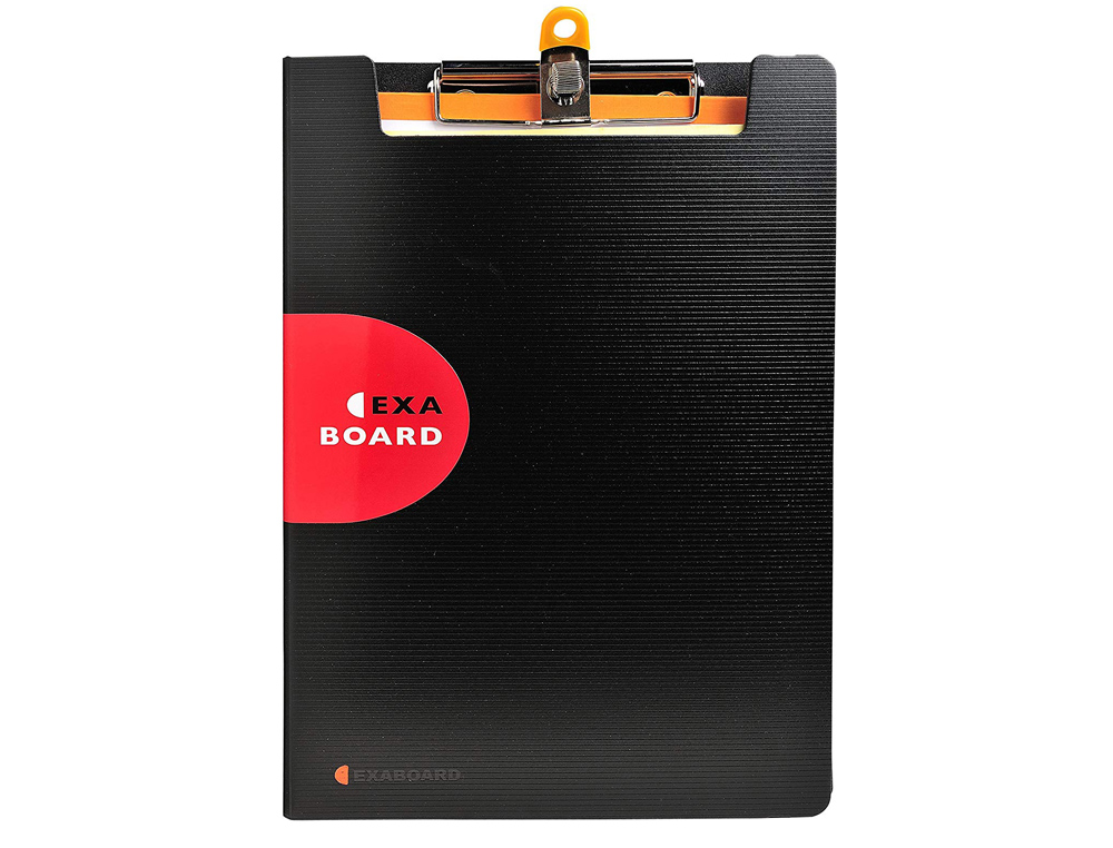 CARPETA EXACOMPTA EXACTIVE CON TAPA POLIPROPILENO NEGRO CON PINZA Y PORTABOLIGRAFO DIN A4