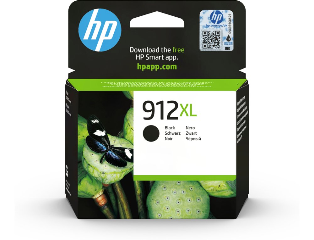 INK-JET HP 912 XL OFFICEJET 8010 / 8020 / 8035 NEGRO 825 PAG