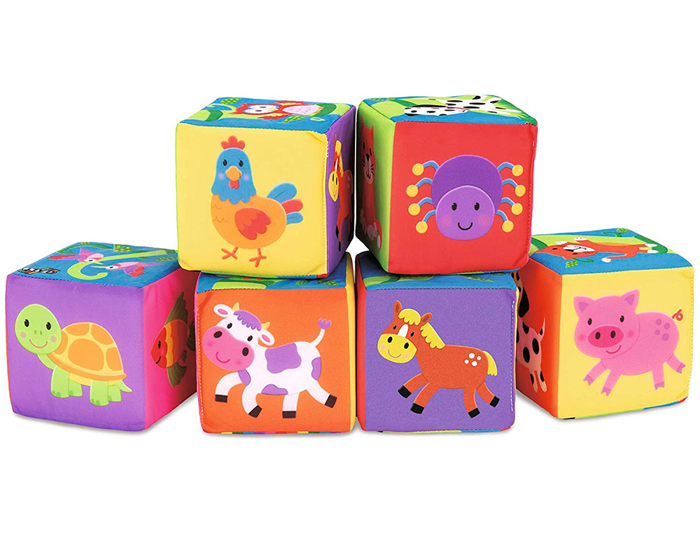 JUEGO DISET DE MESA BLOQUES BLANDITOS