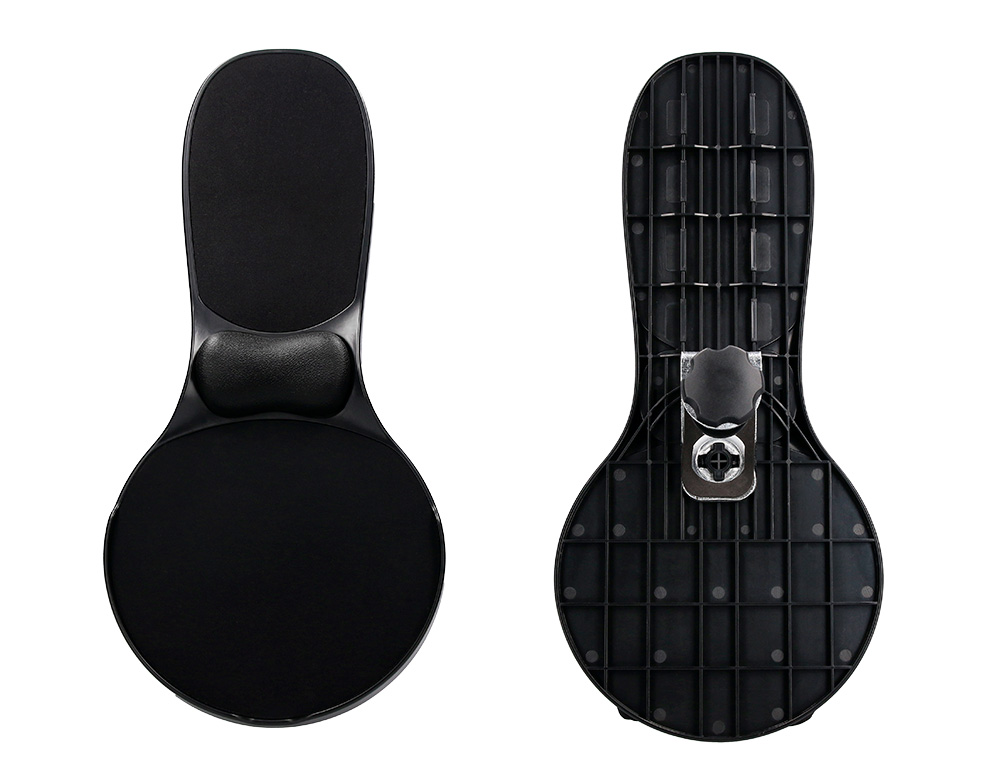 REPOSABRAZOS ERGONOMICO Q-CONNECT CON ALFOMBRILLA DE RATON Y APOYO DE MUÑECA COLOR NEGRO 220X140X480 MM