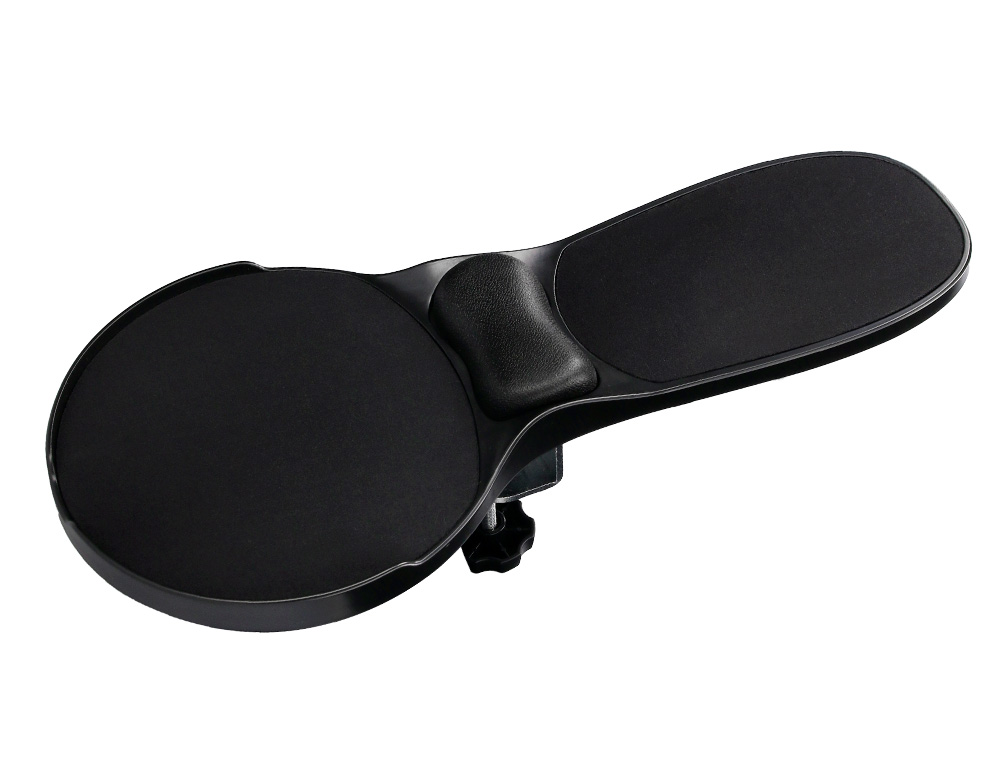 REPOSABRAZOS ERGONOMICO Q-CONNECT CON ALFOMBRILLA DE RATON Y APOYO DE MUÑECA COLOR NEGRO 220X140X480 MM