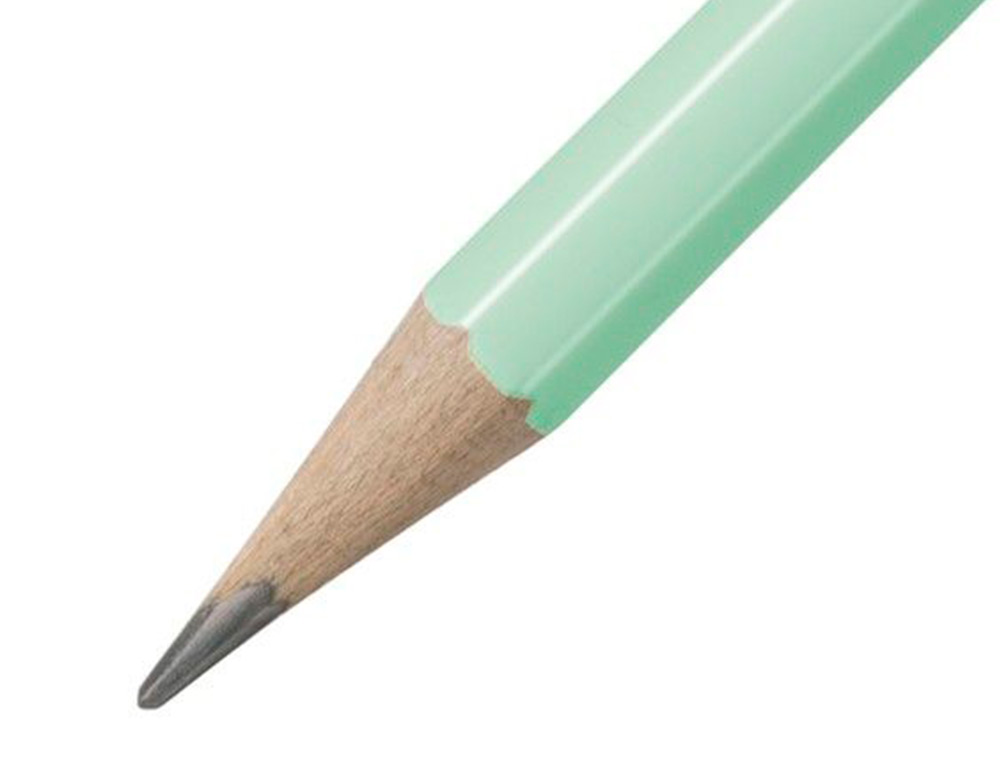 LAPICES DE GRAFITO CON GOMA STABILO SWANO MINA 2,2 MM DUREZA HB VERDE PASTEL