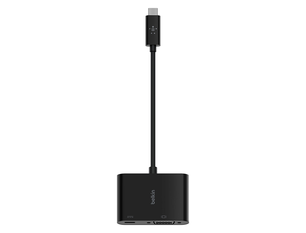 ADAPTADOR BELKIN AVC001BTBK USB-C A VGA + CARGA COLOR NEGRO