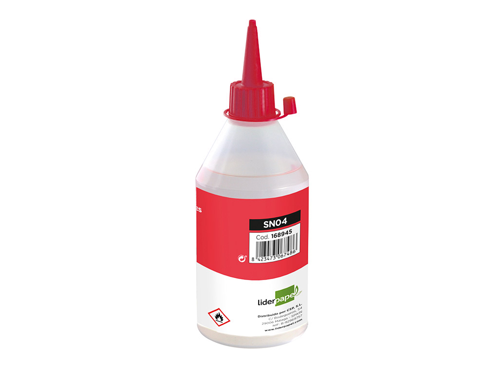SILICONA LIQUIDA LIDERPAPEL PARA MANUALIDADES BOTE DE 500 ML