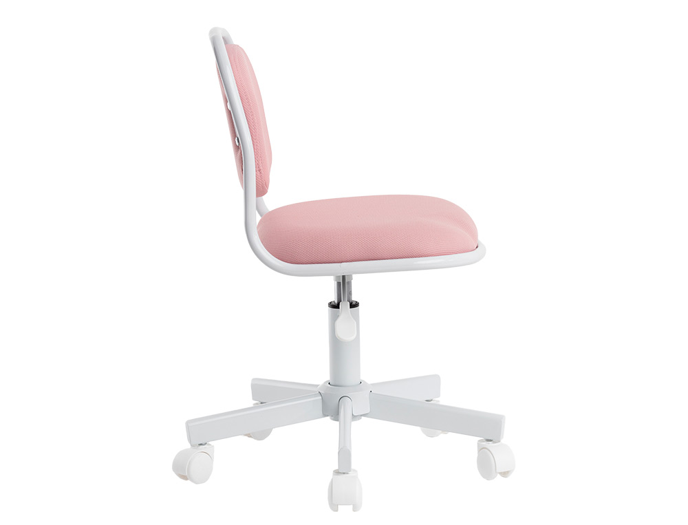 SILLA Q-CONNECT INFANTIL BARI ESCRITORIO COLOR ROSA ALT MAX 795 ANC 390 PROF 350 MM