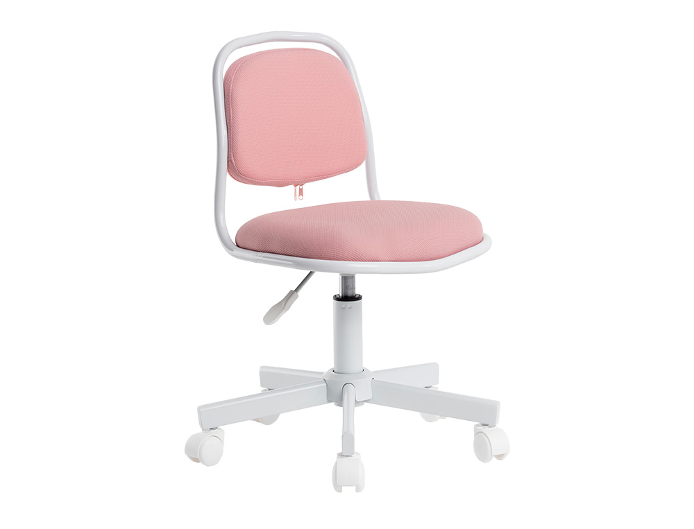 SILLA Q-CONNECT INFANTIL BARI ESCRITORIO COLOR ROSA ALT MAX 795 ANC 390 PROF 350 MM