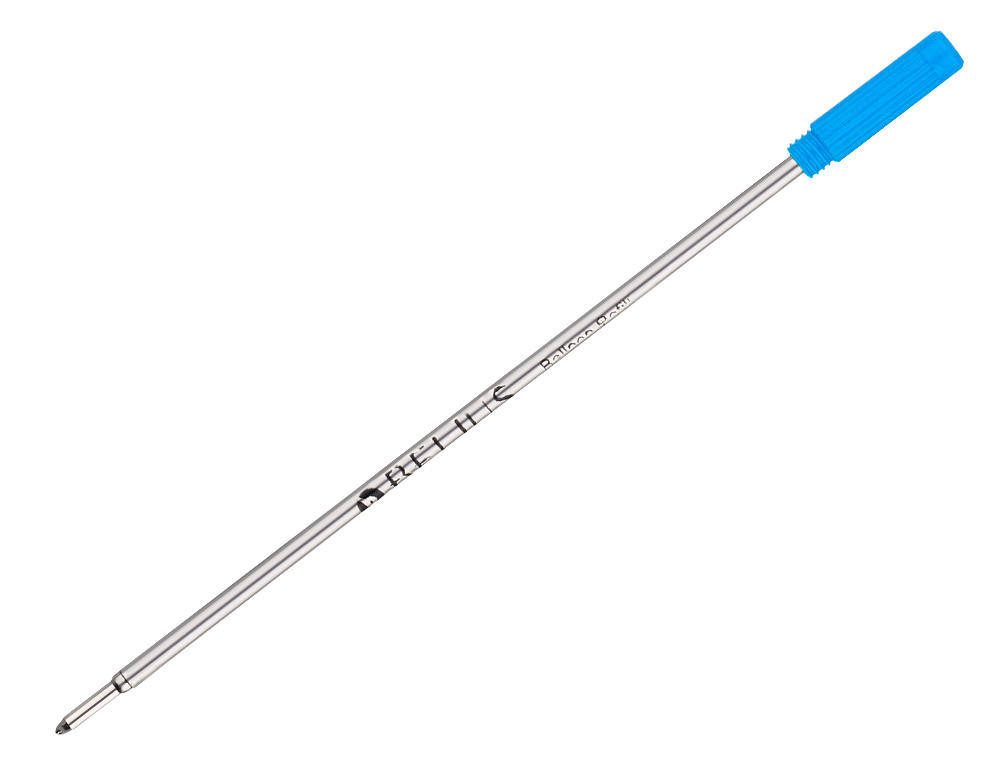RECAMBIO BOLIGRAFO BELIUS CON ROSCA AZUL CAJA 3 UNIDADES