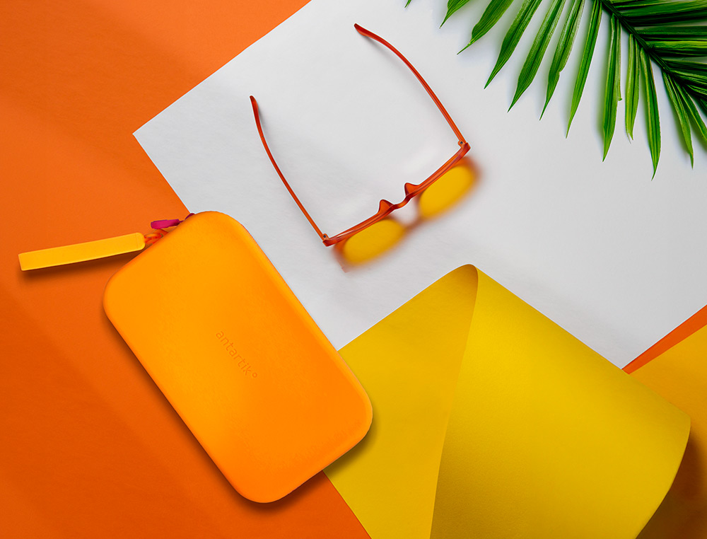 ESTUCHE PORTATODO ANTARTIK TROPICAL DIVE SILICONA SOFT RECTANGULAR 190X120X25 MM COLOR NARANJA
