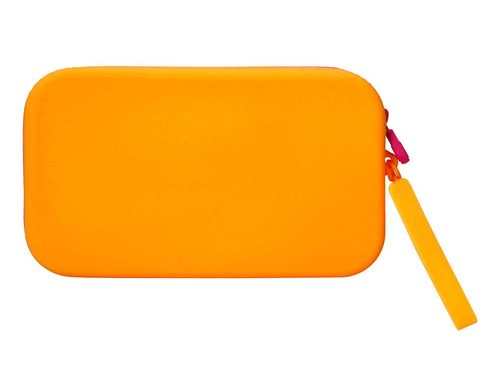 ESTUCHE PORTATODO ANTARTIK TROPICAL DIVE SILICONA SOFT RECTANGULAR 190X120X25 MM COLOR NARANJA