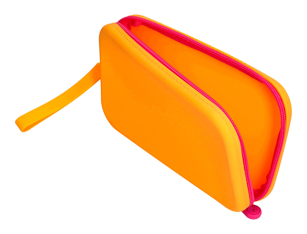 ESTUCHE PORTATODO ANTARTIK TROPICAL DIVE SILICONA SOFT RECTANGULAR 190X120X25 MM COLOR NARANJA