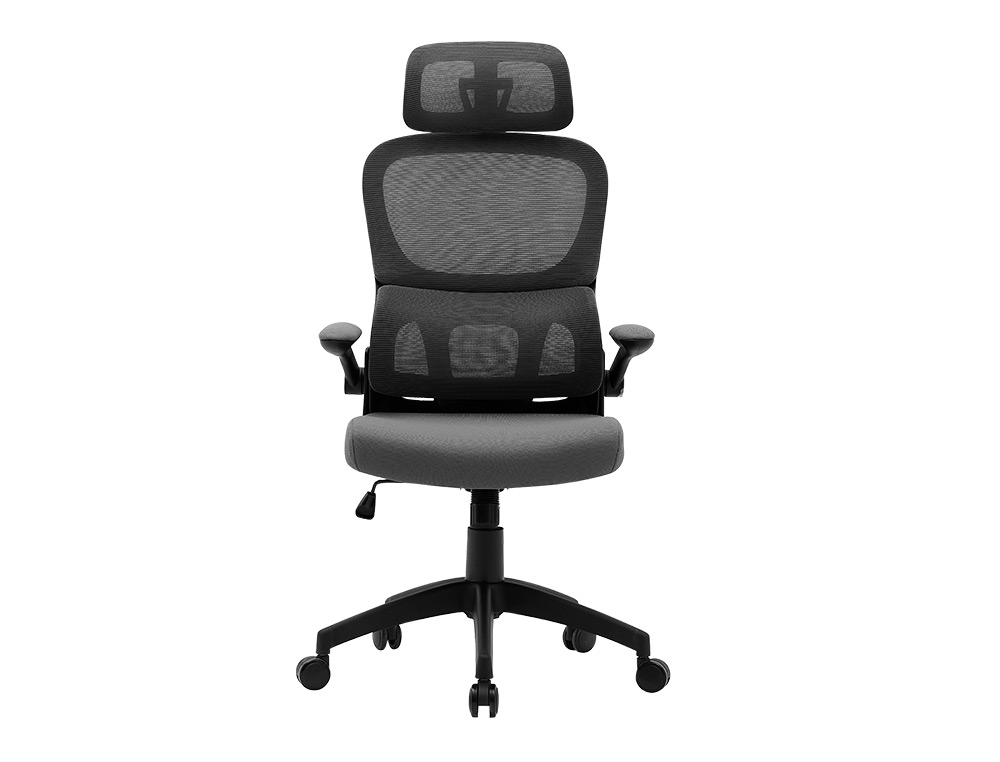 SILLA Q-CONNECT DIRECCION SORRENTO MALLA BASE METALICA ALT MAX 1320 ANC 650 PROF 600 MM RUEDAS PREMIUM GRIS