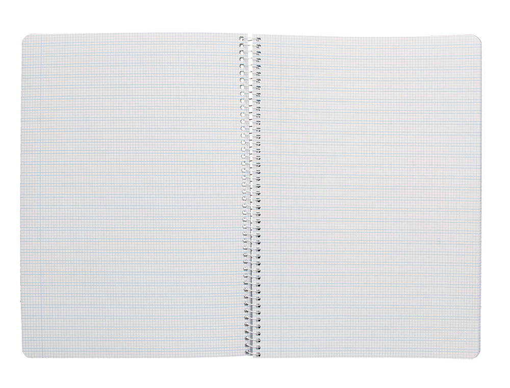 CUADERNO ESPIRAL LIDERPAPEL A4 PAUTAGUIA TAPA BLANDA 80H 75GR CUADRO PAUTADO 2,5MM COLOR LILA