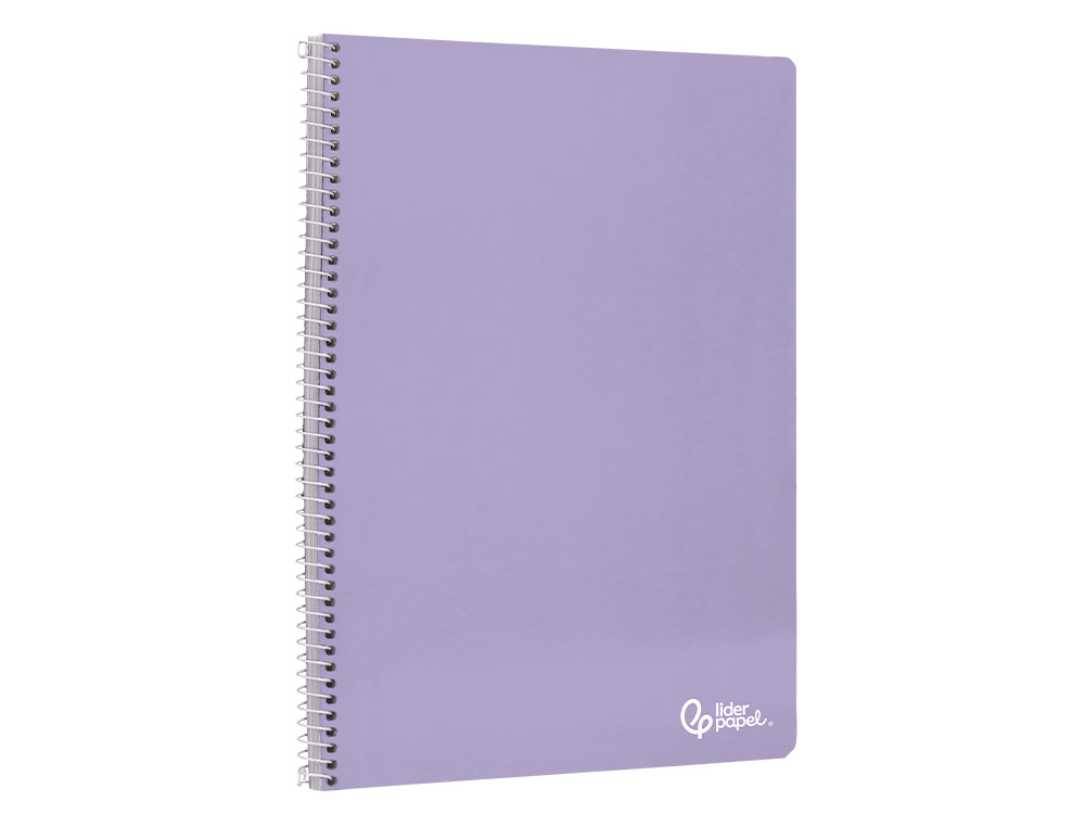 CUADERNO ESPIRAL LIDERPAPEL A4 SMART TAPA BLANDA 80H 75GR CUADRO 4 MM CON MARGEN COLORES SURTIDOS