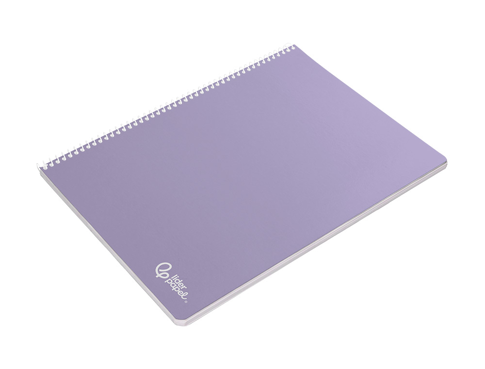 CUADERNO ESPIRAL LIDERPAPEL A4 SMART TAPA BLANDA 80H 75GR CUADRO 4 MM CON MARGEN COLORES SURTIDOS