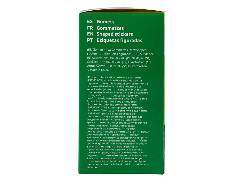 GOMETS LIDERPAPEL AUTOADHESIVO ESTRELLAS DORADAS 20 MM 1500 UNIDADES EN CAJA DE CARTON