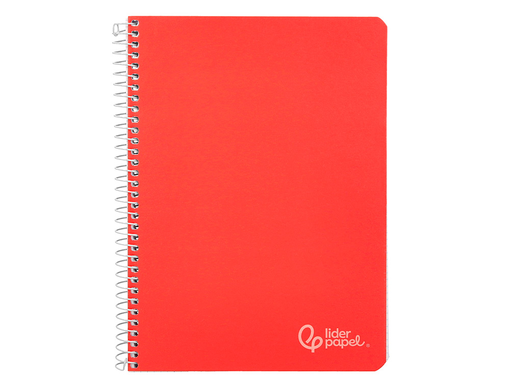 CUADERNO ESPIRAL LIDERPAPEL A5 WITTY TAPA DURA 80H 90GR CUADRO 6MM CON MARGEN COLORES SURTIDOS
