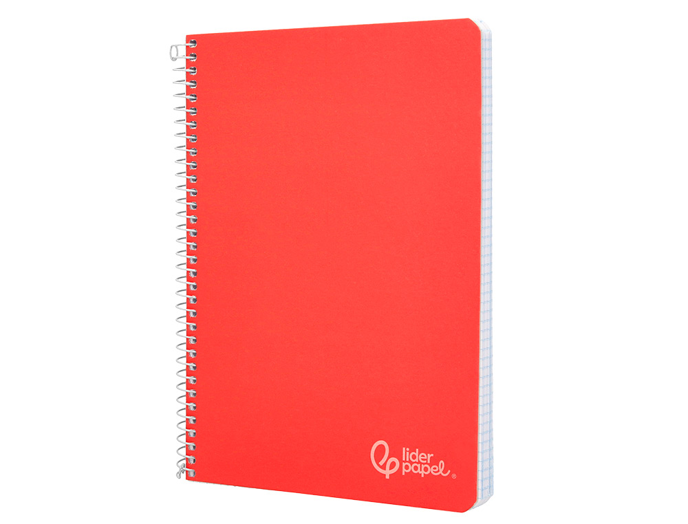 CUADERNO ESPIRAL LIDERPAPEL A5 WITTY TAPA DURA 80H 90GR CUADRO 6MM CON MARGEN COLORES SURTIDOS