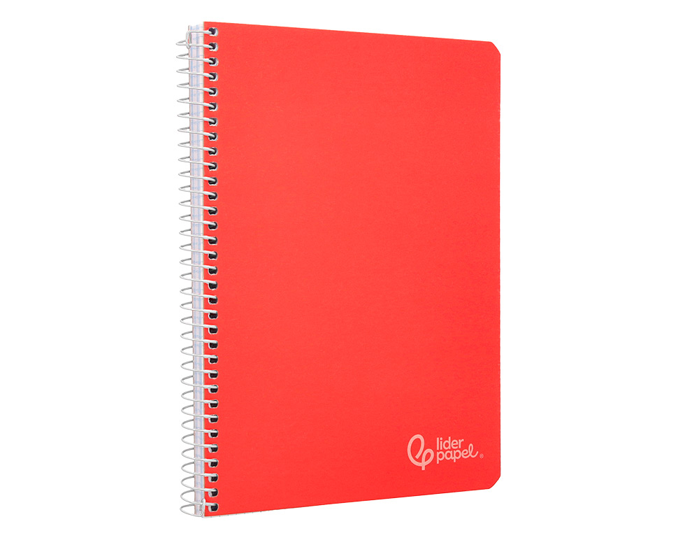 CUADERNO ESPIRAL LIDERPAPEL A5 WITTY TAPA DURA 80H 90GR CUADRO 6MM CON MARGEN COLORES SURTIDOS