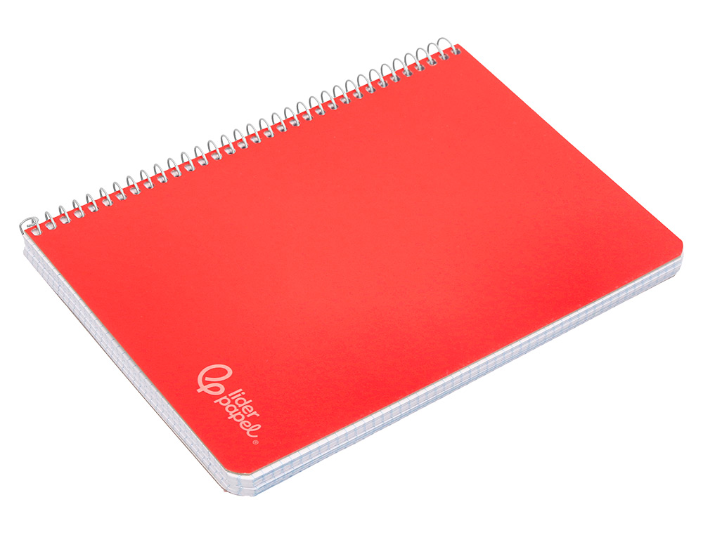 CUADERNO ESPIRAL LIDERPAPEL A5 WITTY TAPA DURA 80H 90GR CUADRO 6MM CON MARGEN COLORES SURTIDOS