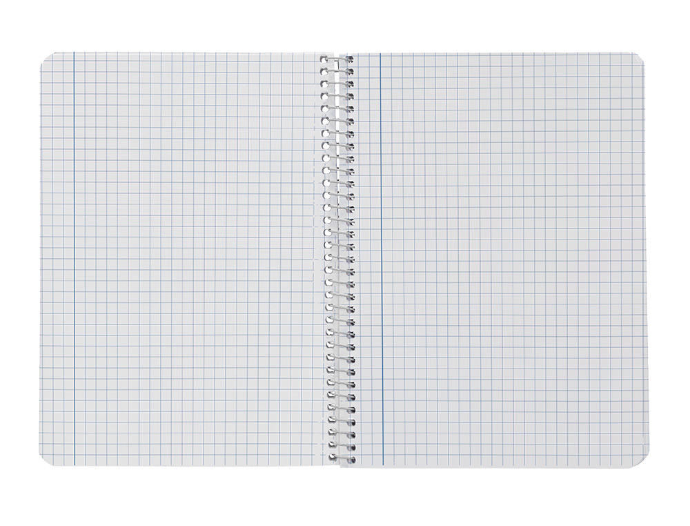 CUADERNO ESPIRAL LIDERPAPEL A5 WITTY TAPA DURA 80H 90GR CUADRO 6MM CON MARGEN COLORES SURTIDOS