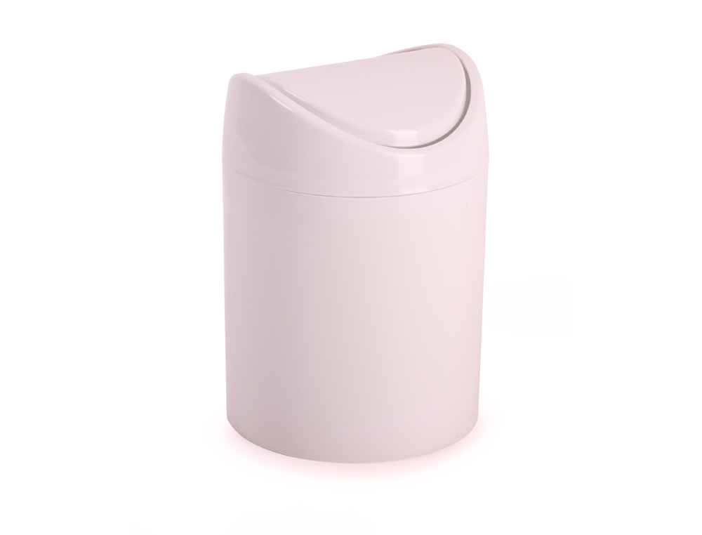 PAPELERA PLASTICO PLASTICFORTE TINY SOBREMESA 1,4L COLORES SURTIDOS 12,5X12,5X17,5 CM