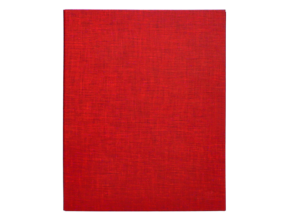CARPETA DE 4 ANILLAS 25MM MIXTAS LIDERPAPEL FOLIO CARTON FORRADO PAPER COAT COLOR ROJO