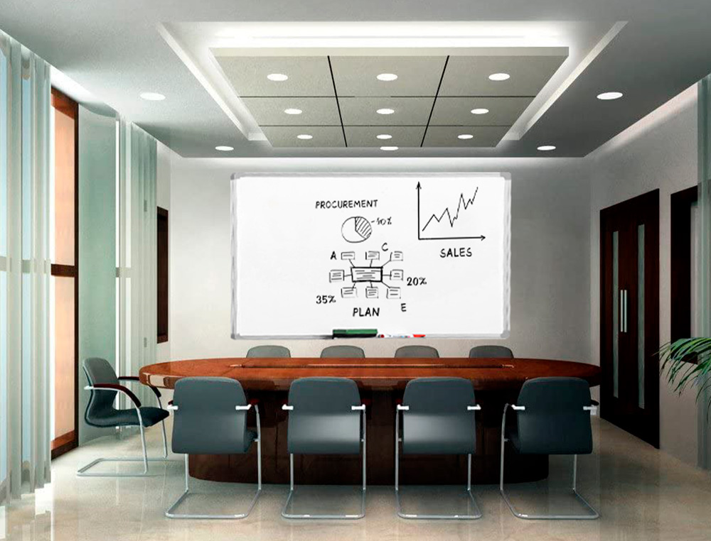 PIZARRA BLANCA Q-CONNECT LAMINADA MARCO DE ALUMINIO 200X100 CM
