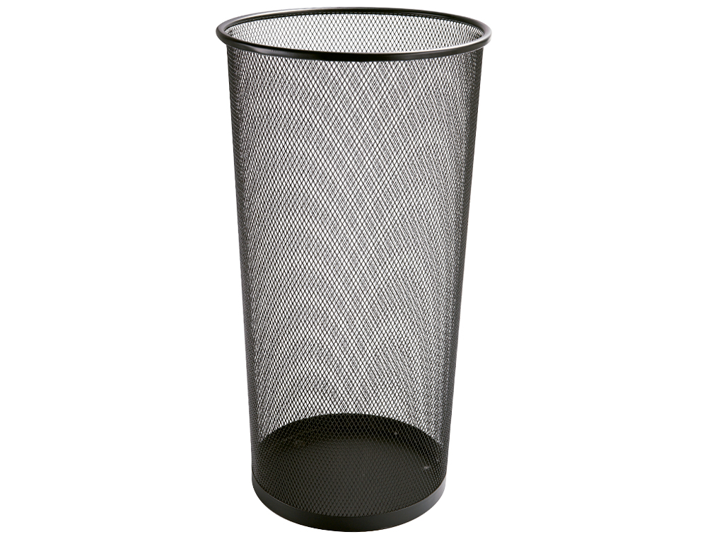 PARAGUERO METALICO Q-CONNECT KF00829 REJILLA NEGRO 26,5 DIAMETRO X 50 CM