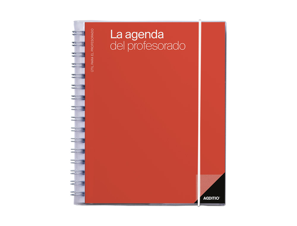 AGENDA DEL PROFESORADO ADDITIO PLAN MENSUAL SEMANA VISTA EVALUACION Y PAGINAS ANOTACION16,5X21,5 CM COLORES SURTIDOS