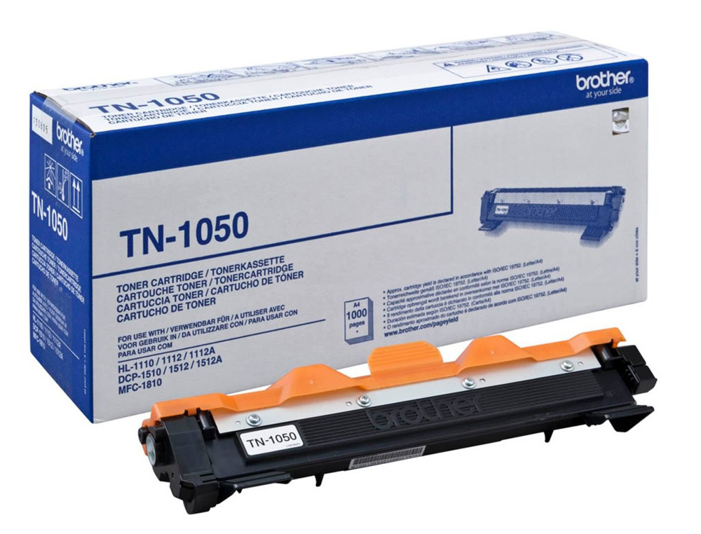 TONER BROTHER TN-1050 HL1110 DCP1510 MFC1810 NEGRO -1000 PAG
