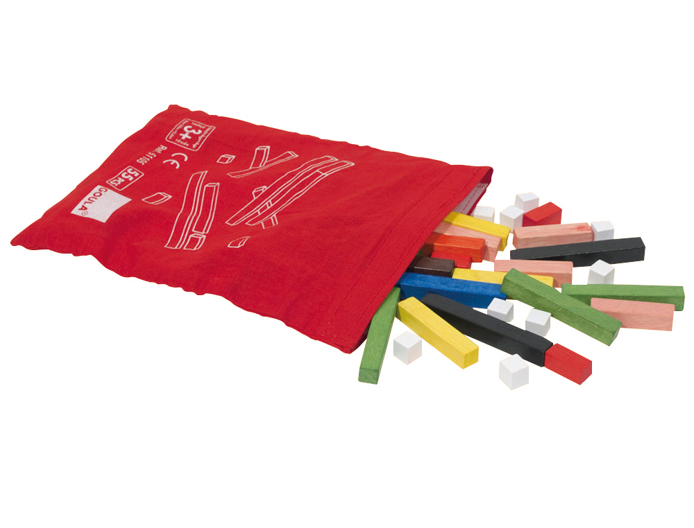 JUEGO GOULA DIDACTICO REGLETAS EN BOLSA 55 PIEZAS