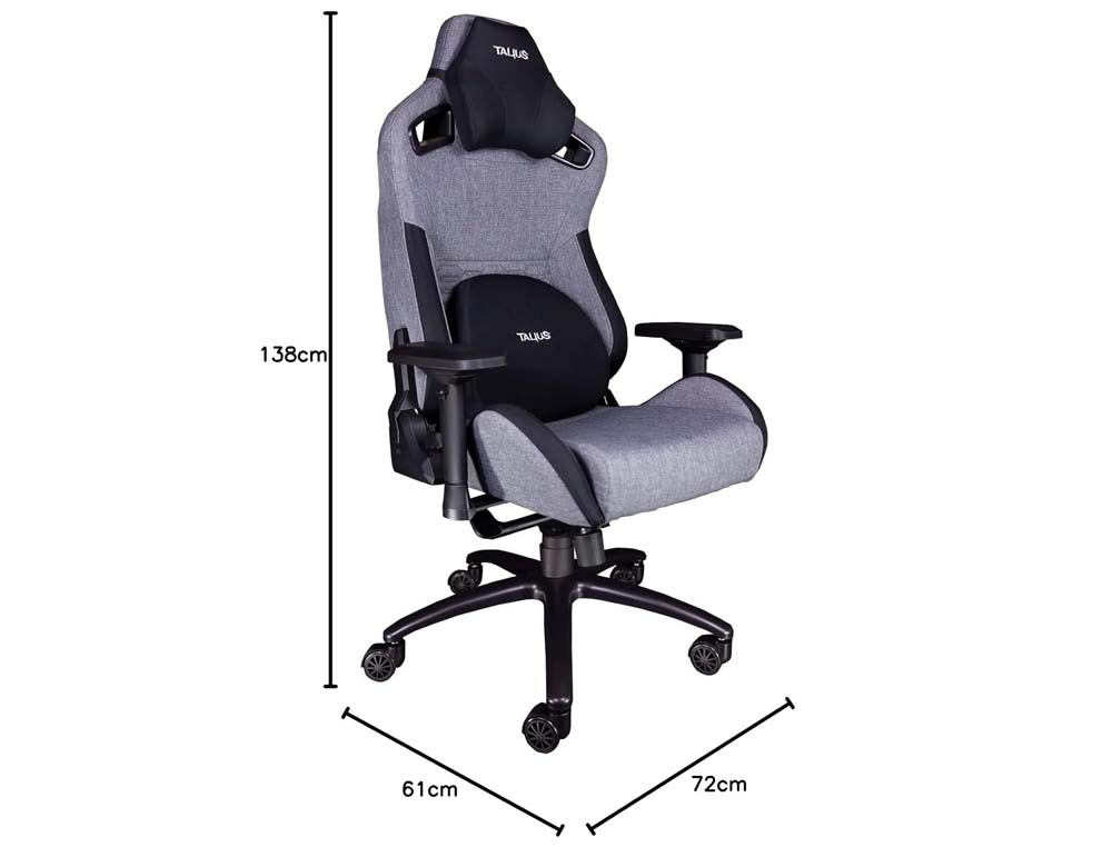 SILLA GAMING TALIUS RAPTOR NEGRA / GRIS