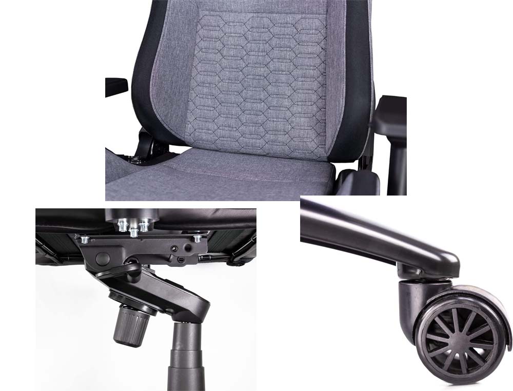 SILLA GAMING TALIUS RAPTOR NEGRA / GRIS