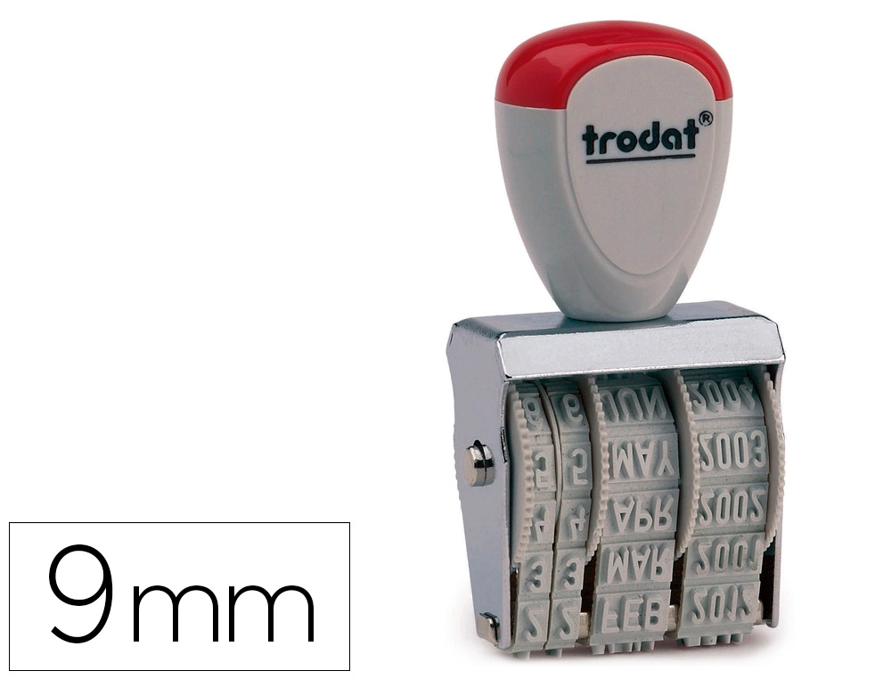 FECHADOR TRODAT 1030 CON BANDA INCLUIDO DIA-MES-AO 9 MM
