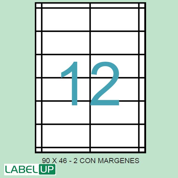 ETIQUETAS ADH. A4 90X46MM CAJA 500H. REF.151