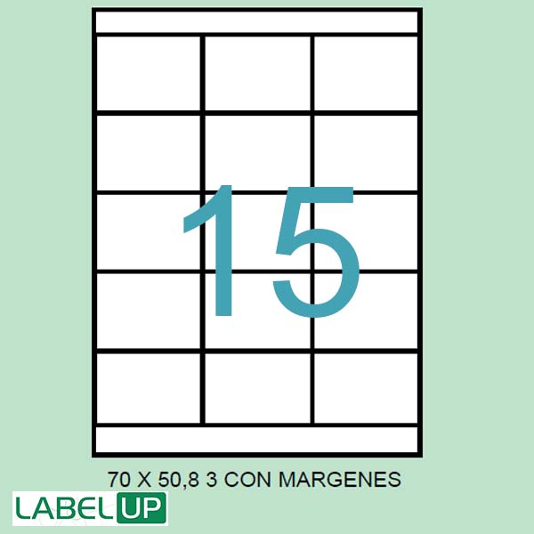 ETIQUETAS ADH. A4 70X50.8 CAJA 500H. REF. 87
