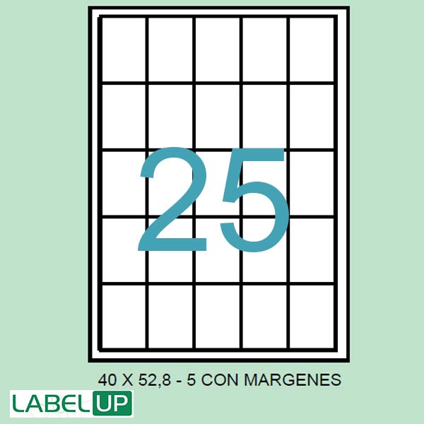 ETIQUETAS ADH. A4 40X52,8 CAJA 500 H. REF 110