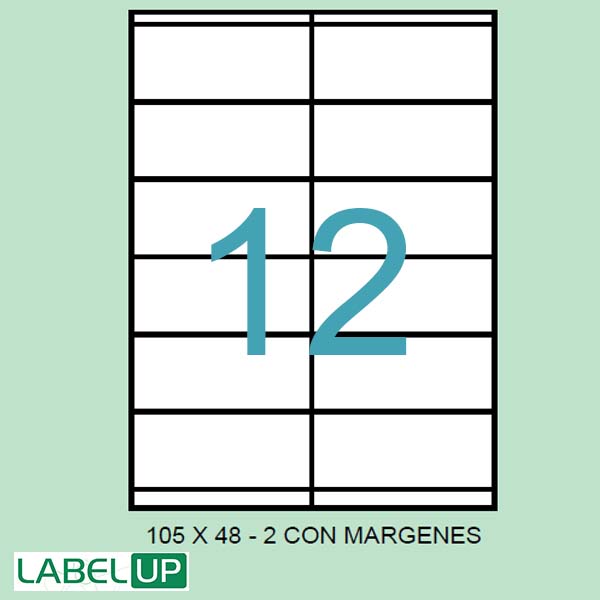 ETIQUETAS ADH. A4 105X35 CAJA 500H. REF. 96