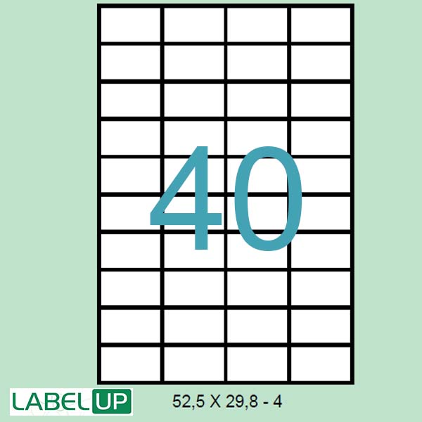 ETIQUETAS ADH. A4 52,5X29,7 CAJA 500 H. REF 48