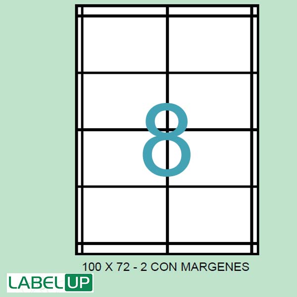 ETIQUETAS ADH. A4 100X72MM CAJA 500H. REF.71